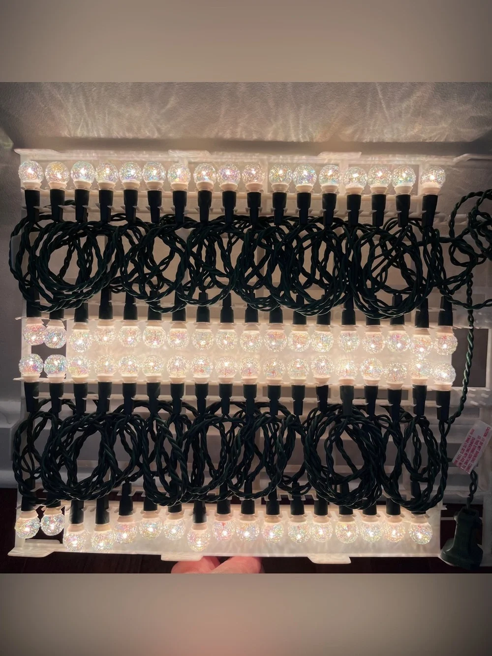 LOT of 5 CLEAR Vintage Holiday Highlights 70 Indoor/Outdoor Lights NEW Kmart NEW